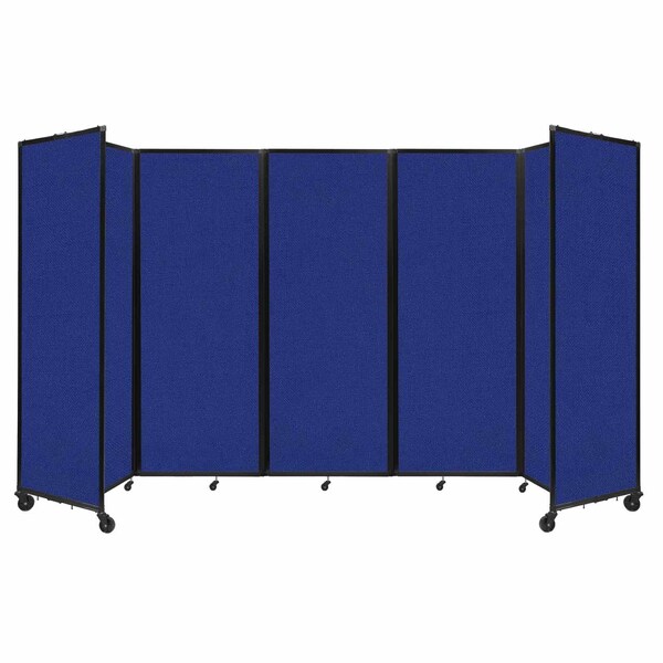 Room Divider 360 Folding Portable Partition 14' x 7'6" Royal Blue Fabric